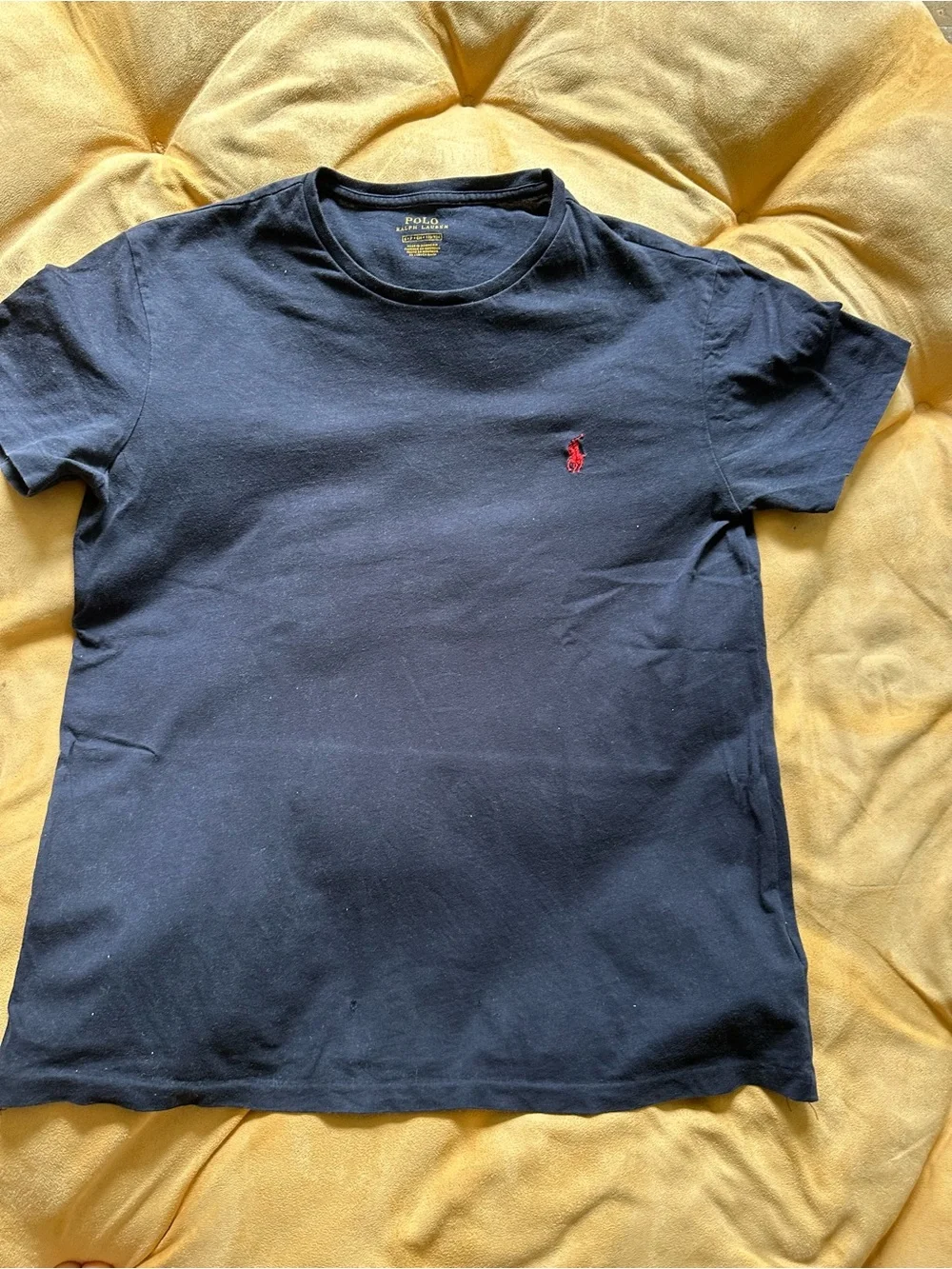 Polo by Ralph Lauren Navy Short-Sleeve Crew Tee with Red Pony Embroidery